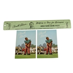Arnold Palmer Ruler and Two Arnold Palmer Putting Courses Post-Cards