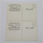 Arnold Palmer Ruler and Two Arnold Palmer Putting Courses Post-Cards