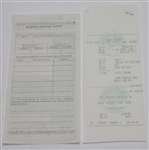 Ben Hogan Signed Shady Oaks C.C. Restaurant Check Receipt PSA/DNA #W08987
