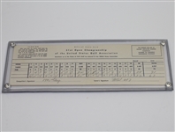 Ben Hogan Signed Official 1951 US Open at Oakland Hills Scorecard JSA ALOA