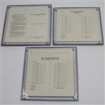 Gary Player(x2) & Lee Trevino Signed Official British Open Scorecards from Winning Years JSA ALOA