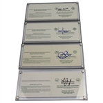 Janzen, Els, Pavin, & Jones Signed Official US Open Scorecards from Winning Years JSA ALOA