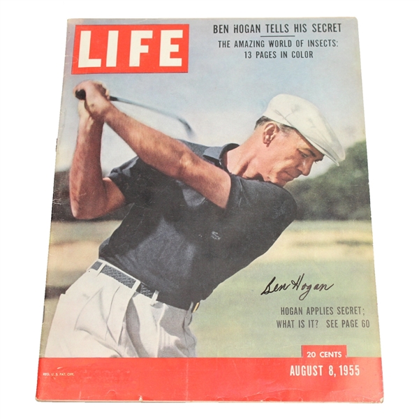 Ben Hogan Signed 1955 LIFE Oversized Magazine - August 8th JSA ALOA