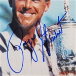 Payne Stewart Signed Photo Holding Trophy JSA ALOA
