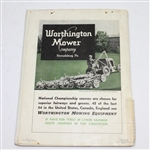 1937 US Open at Oakland Hills Official Program - Ralph Guldahl Winner