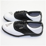 Personal Used  Ernie Els Signed Pair of FootJoy Comfort Soft Spike Golf Shoes JSA ALOA