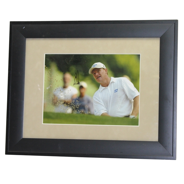 Ernie Els Signed Framed Photo Out of Sand JSA ALOA