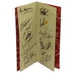 2000 Presidents Cup Gala Dinner Menu Signed by Both Complete Teams JSA ALOA