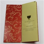 2000 President's Cup Gala Dinner Menu Signed by Both Complete Teams JSA ALOA