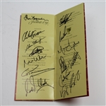 2000 President's Cup Gala Dinner Menu Signed by Both Complete Teams JSA ALOA