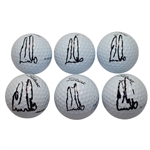 Lot of Six Ernie Els Signed Golf Balls JSA ALOA