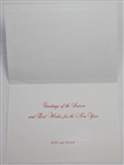 Elin & Tiger Woods Plus Els FamilyChristamas, Holiday Cards with Els Signed Photo JSA ALOA