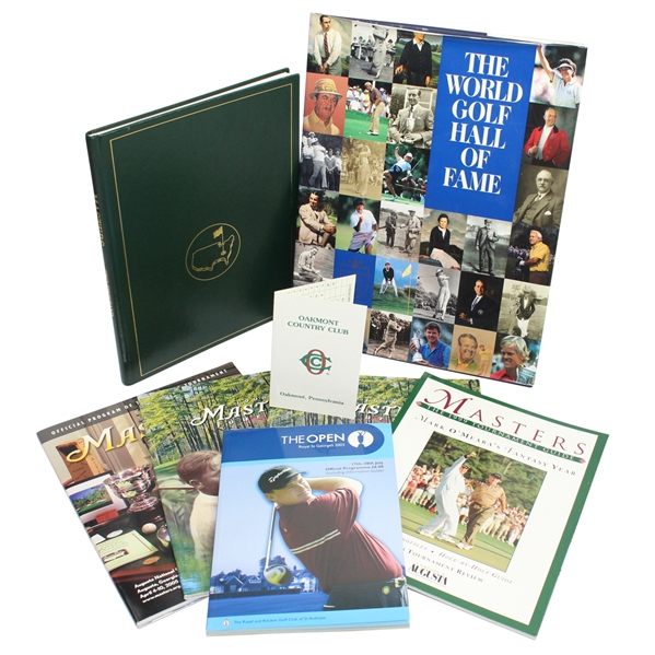 Miscellaneous Publication Lot Including: 2000 Masters Annual, World Golf HoF Book, Oakmont SC, etc