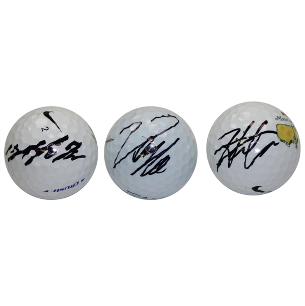 Sang Moon Bae, Hideki Mastuyama, & Danny Lee Signed Golf Balls JSA ALOA