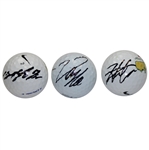 Sang Moon Bae, Hideki Mastuyama, & Danny Lee Signed Golf Balls JSA ALOA