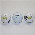 Sang Moon Bae, Hideki Mastuyama, & Danny Lee Signed Golf Balls JSA ALOA