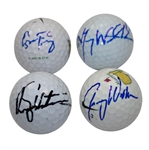 Jimmy Walker, Rory Sabbatini, Gary Woodland, and Cameron Tringale Signed Golf Ball JSA ALOA