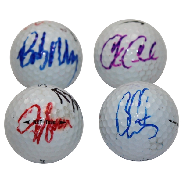 Lot of Four Signed Golf Balls - Two Are Dual Signed JSA ALOA