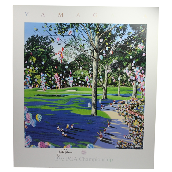 Jack Nicklaus Signed YAMAGATA 1975 PGA Championship Lithograph Print JSA ALOA
