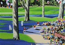 Jack Nicklaus Signed YAMAGATA 1975 PGA Championship Lithograph Print JSA ALOA