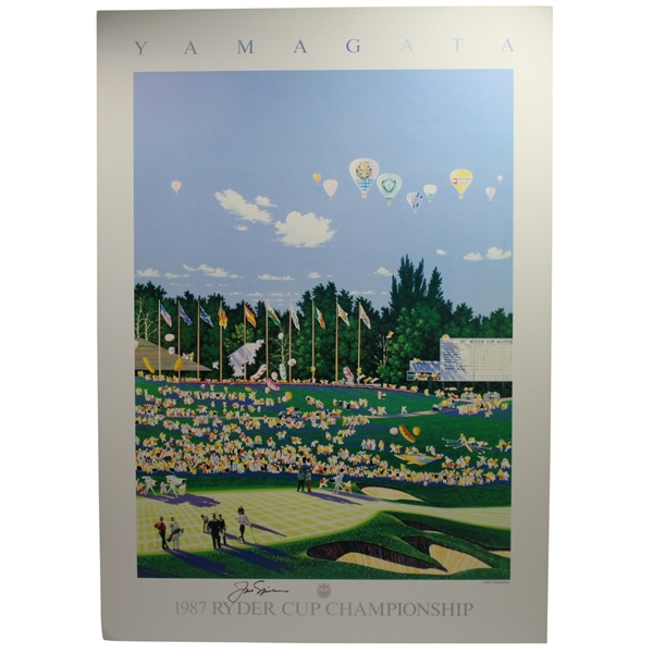 Jack Nicklaus Signed YAMAGATA 1987 Ryder Cup Championship Lithograph Print JSA ALOA