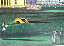Jack Nicklaus Signed YAMAGATA 1978 British Open Championship Lithograph Print JSA ALOA