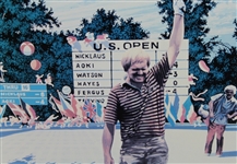 Jack Nicklaus Signed YAMAGATA 1980 US Open Championship Lithograph Print JSA ALOA