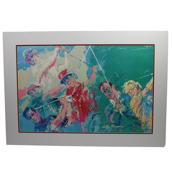 Hogan, Snead, Nicklaus, Palmer, Player, & Trevino Signed LeRoy Neiman Golf Champions Print JSA ALOA