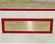Jack Nicklaus Signed 'Farewell to St. Andrews' Photo JSA ALOA