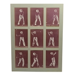 Matting of Nine Ben Hogan Swing Sequence Photos