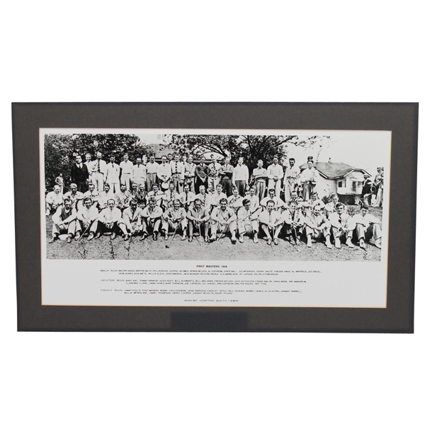 1934 First Masters Field Picture with Facsimile Signatures - Copy