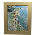 Arnold Palmer Signed Ann Manry Kenyon Print - Pebble Beach JSA ALOA
