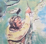 Arnold Palmer Signed Ann Manry Kenyon Print - Pebble Beach JSA ALOA