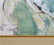 Arnold Palmer Signed Ann Manry Kenyon Print - Pebble Beach JSA ALOA