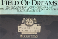 Nicklaus, Palmer, Player, & Trevino Signed 1990 Senior PGA 'Field of Dreams' Poster JSA ALOA