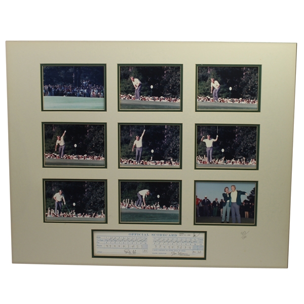 Ltd Ed 9 Photo Sequence Nicklaus 1986 Masters Made Putt Plus Green Jacket #933/1000
