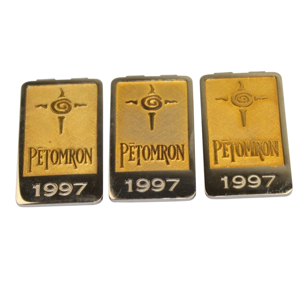 Lot of Three 1997 Petomron Money Clips