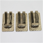 Lot of Three 1997 Petomron Money Clips