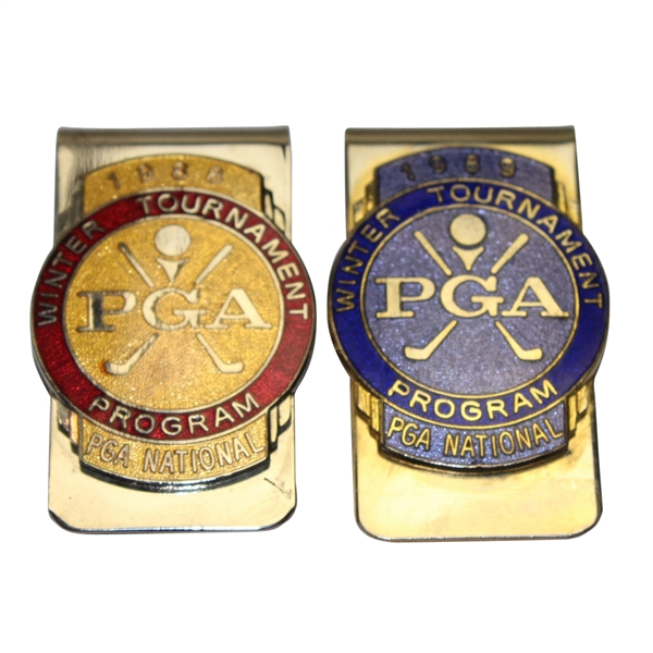 1988 & 1989 Winter Tournament Program Money Clip - PGA National