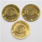 Lot of Three TPC Opening Day Dedication Medals - 1983, 1984, & 1985