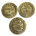 Lot of Three TPC Opening Day Dedication Medals - 1985, 1986, & 1987