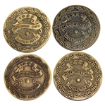 Lot of Four TPC Opening Day Dedication Medals - 1988, 1989, 1990, & 1992