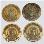 Lot of Four TPC Opening Day Dedication Medals - 1988, 1989, 1990, & 1992