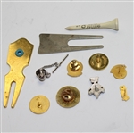 Miscellaneous Lot of Pins, Divot Tools, and Ball Markers