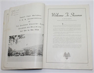 1938 PGA Champ at Shawnee Program Signed by Winner Paul Runyan, Sam Snead, & others JSA ALOA