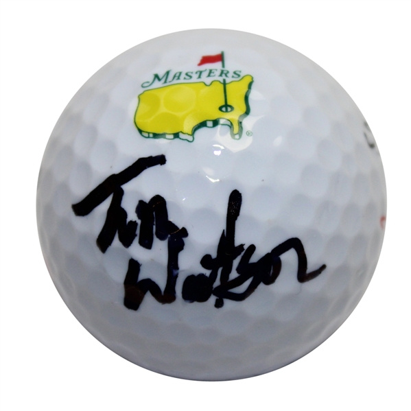 Tom Watson Signed Masters Logo Golf Ball-Champion 1977 & 1981- JSA #Y85070