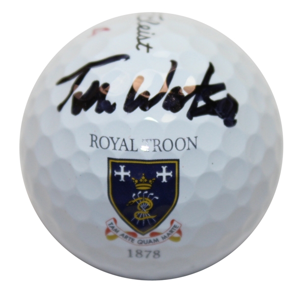 Tom Watson Signed Royal Troon Logo Golf Ball JSA #Y85061
