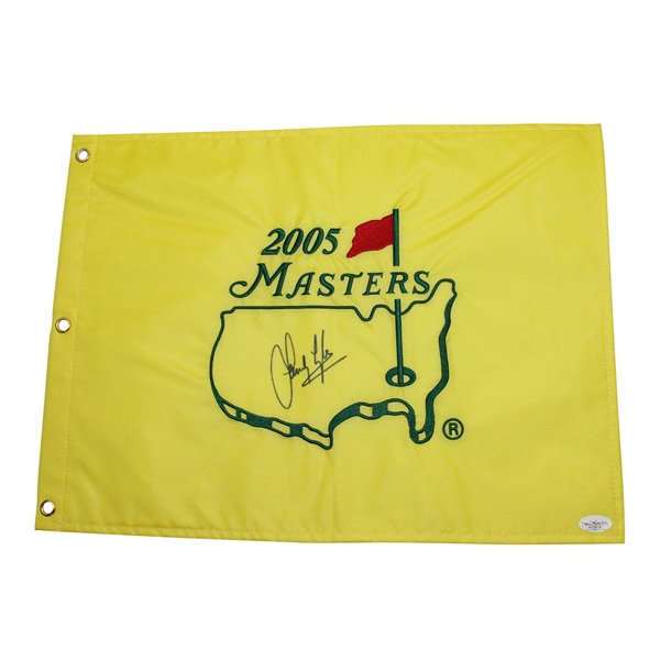 Sandy Lyle Signed 2005 Masters Embroidered Flag JSA #A15816
