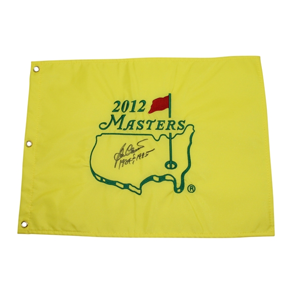 Ben Crenshaw Signed 2012 Masters Embroidered Flag JSA ALOA
