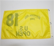 Ray Floyd Signed 1986 US Open at Shinnecock Hills Yellow Flag JSA #N48524
